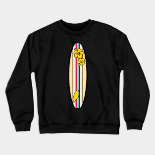 Pansexual Flag Surfboard - Yellow Crewneck Sweatshirt